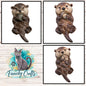 Otter Bundle, Sublimation, Digital Design, PNG, Download, Decoration, Earring, Door Hanger, Ornament