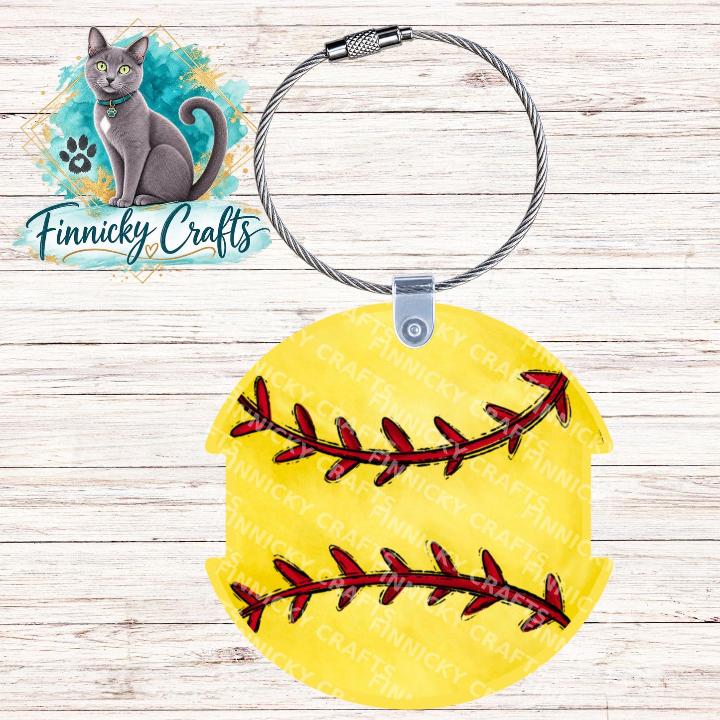 Softball Hair Tie Holder, Personalizable, PNG, Sublimation Design, Digital Design