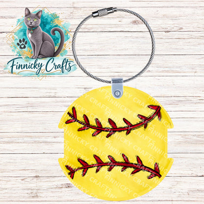 Softball Hair Tie Holder, Personalizable, PNG, Sublimation Design, Digital Design
