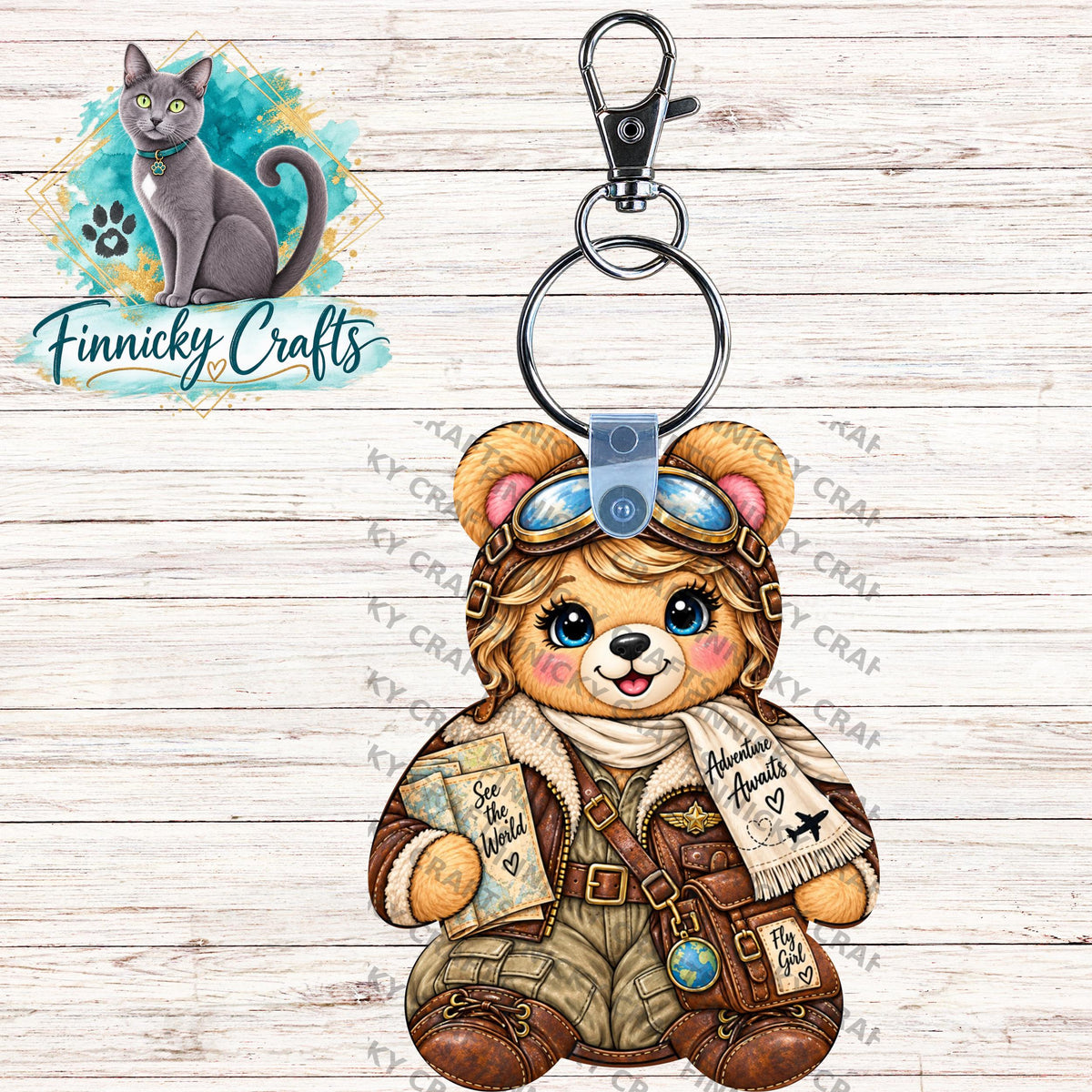 Famous Teddy Bear Sublimation Designs (Digital Download) - Einstein, Earhart, Shakespeare