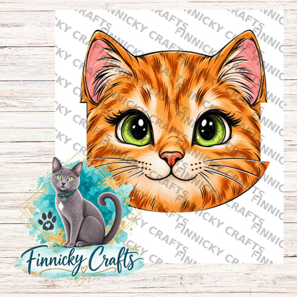 Cat Head Hair Tie Holders Bundle, Personalizable, PNG, Sublimation Design, Digital Design