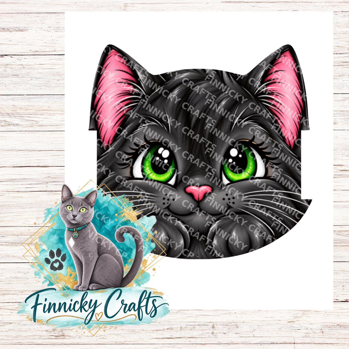 Cat Head Hair Tie Holders Bundle, Personalizable, PNG, Sublimation Design, Digital Design