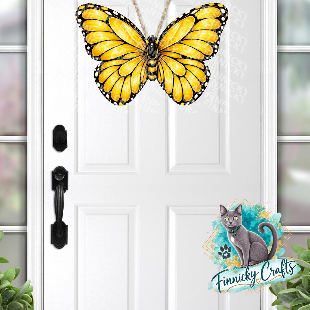 Yellow Butterfly Bundle - Sublimation Design Png Template - Earrings, Necklace, Nightlight, Sign