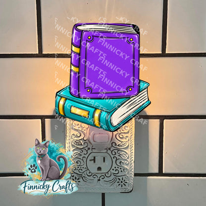 2 School Books, night light, sign, earrings, PNG Design, Sublimation Download