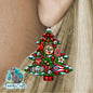 Ohio State Shape, Christmas Tree, Sublimation, PNG, Digital Download, Door Hanger, Ornament, Earrings, T-shirt