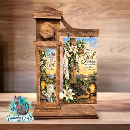 2-Piece, Religious scene, Interchangeable Sign Inserts, Sublimation, Digital, PNG, Design, Download
