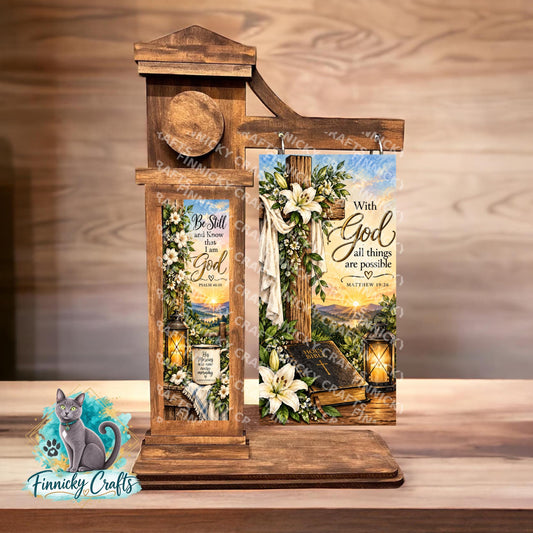 2-Piece, Religious scene, Interchangeable Sign Inserts, Sublimation, Digital, PNG, Design, Download