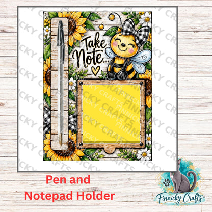 2-Piece Pen and Notepad Holder, Sublimation, Digital, PNG, Design, Download