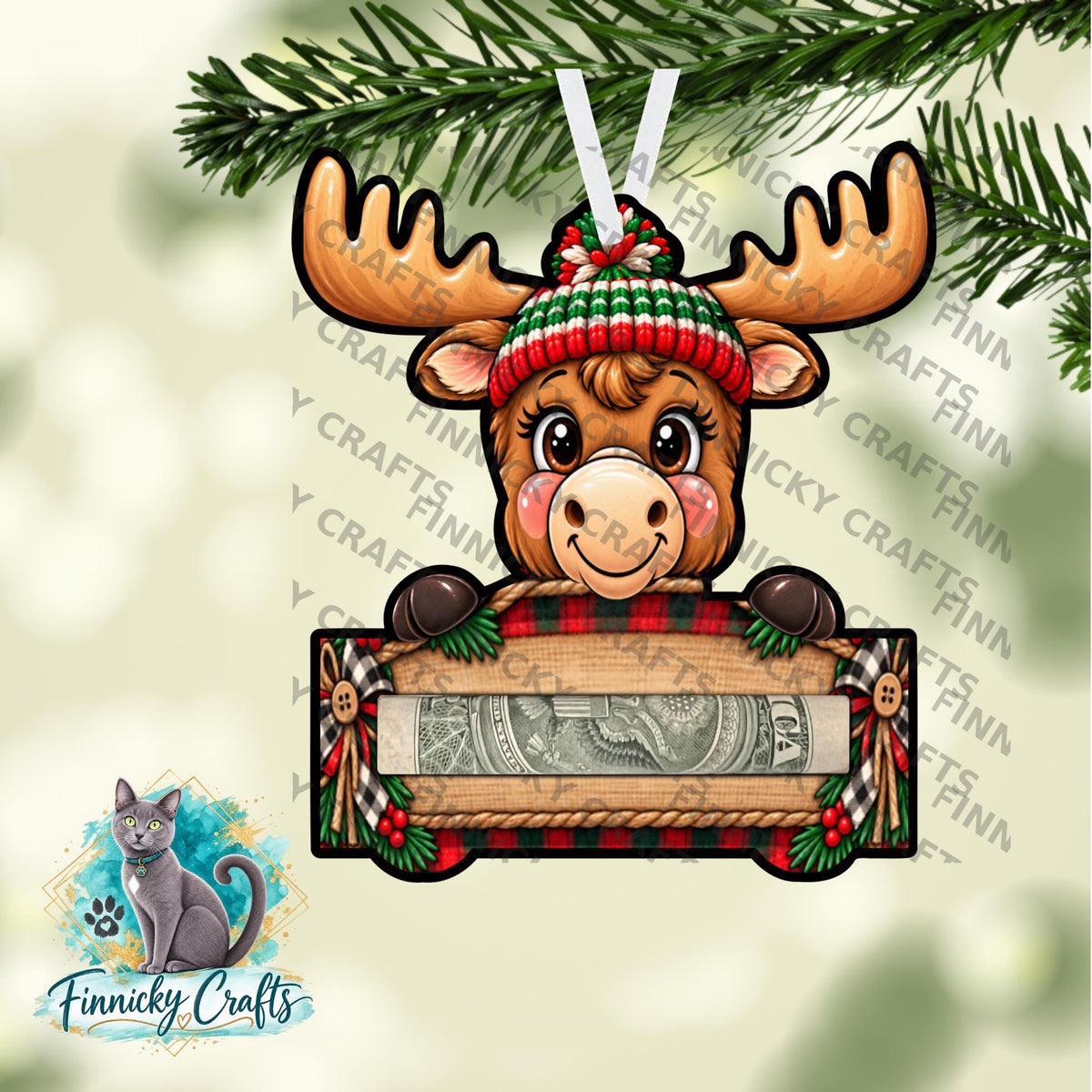 Moose Money Holders - Sublimation Digital File - Gift, ornament, decoration, sign, earrings, night light