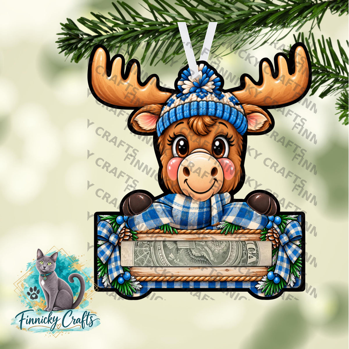 Moose Money Holders - Sublimation Digital File - Gift, ornament, decoration, sign, earrings, night light