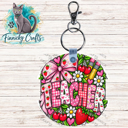 Teacher Hair Tie Holders Bundle, Personalizable, PNG, Sublimation Design, Digital Design