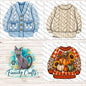 Sweater Digital Designs Ornament Design – Winter Nightlight Sublimation (PNG Digital Download)