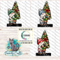 Gnome carrying a Christmas Tree- Bundle - Digital Design- Ornament, Shirt, Night Light - Acrylic or MDF