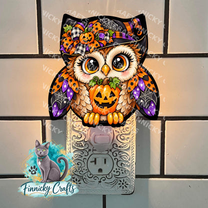 Halloween/Fall Owls Earrings Bundle Sublimation, Digital, PNG, Design, Download, Ornaments, Nightlight, Gift, MDF and Acrylic