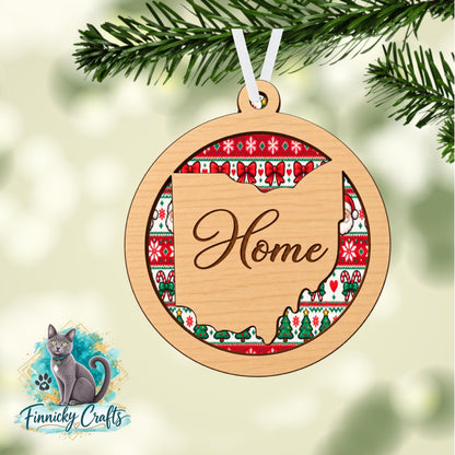 Ornament Bar, Round Christmas Ornament, Round Sign PNG (Digital Download), ugly sweater