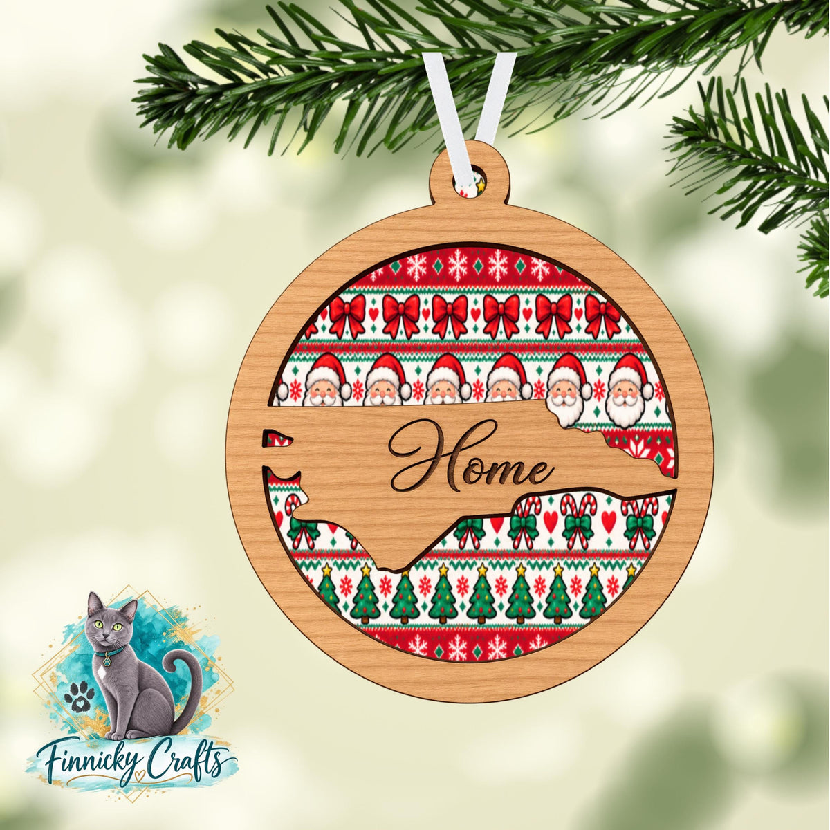 Ornament Bar, Round Christmas Ornament, Round Sign PNG (Digital Download), ugly sweater