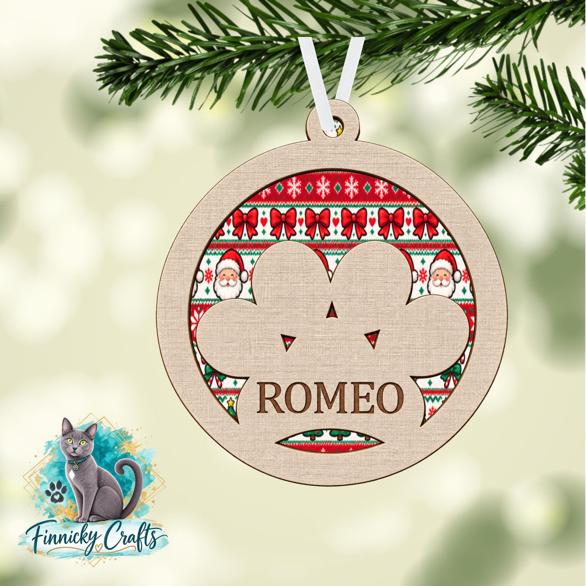 Ornament Bar, Round Christmas Ornament, Round Sign PNG (Digital Download), ugly sweater