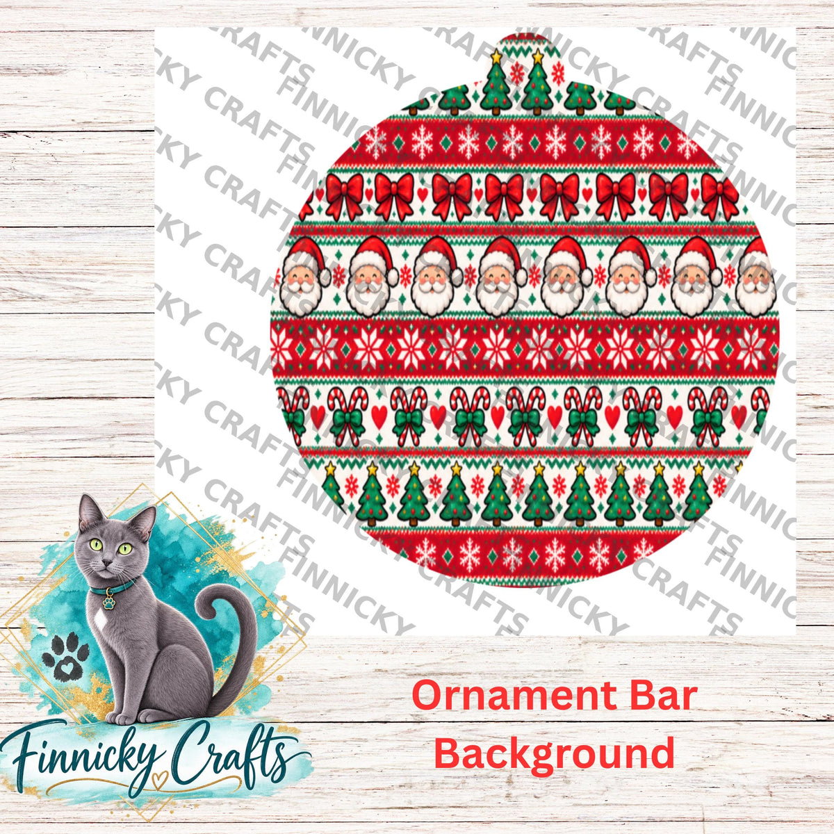 Ornament Bar, Round Christmas Ornament, Round Sign PNG (Digital Download), ugly sweater