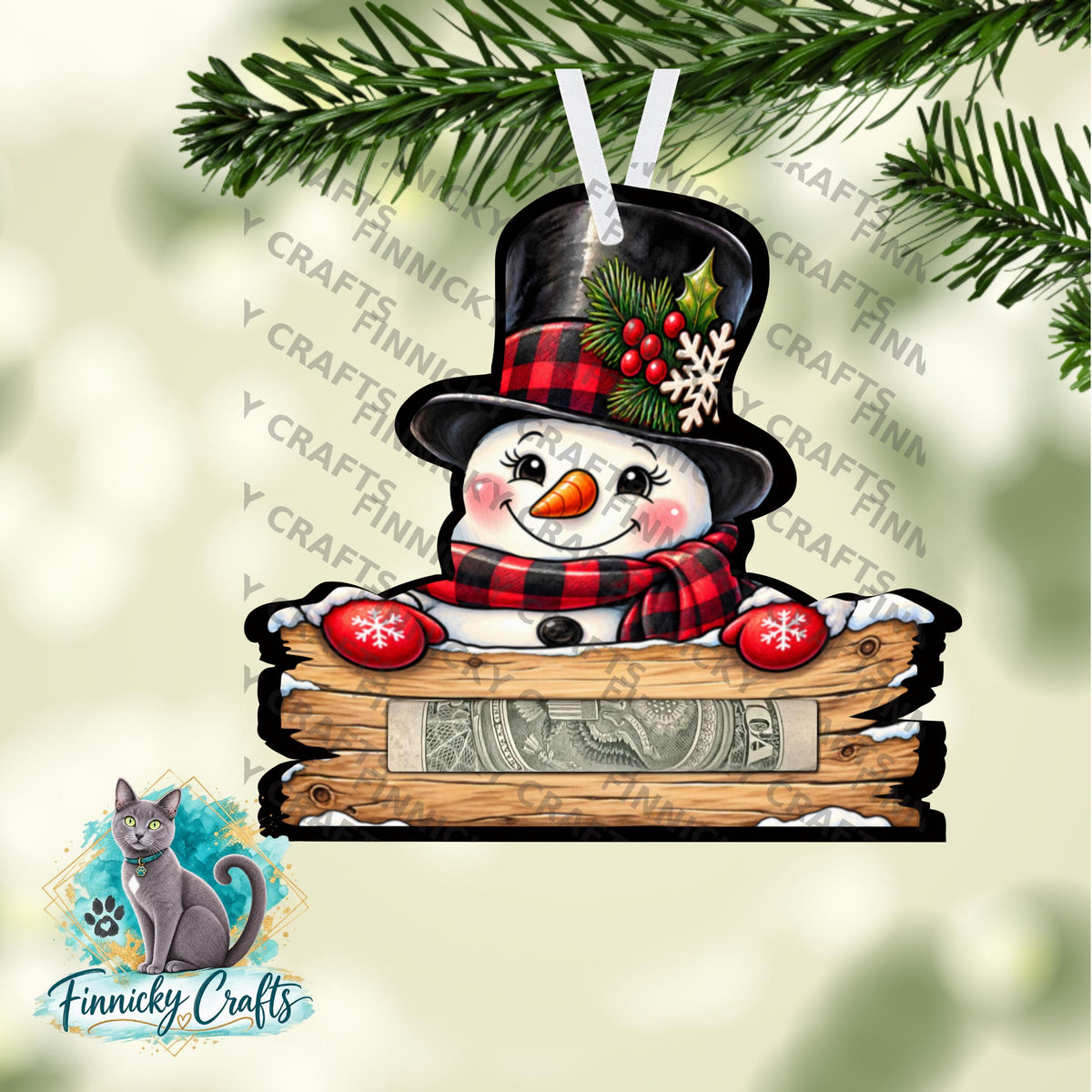Snowman Money Holders - Sublimation Digital File - Gift, ornament, decoration, sign, earrings, night light
