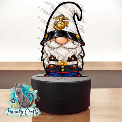 US Military Gnomes, Bundle Sublimation, Digital, PNG, Design, Download, Light Base, Army, Air Force, Marines, Coast Guard, Navy