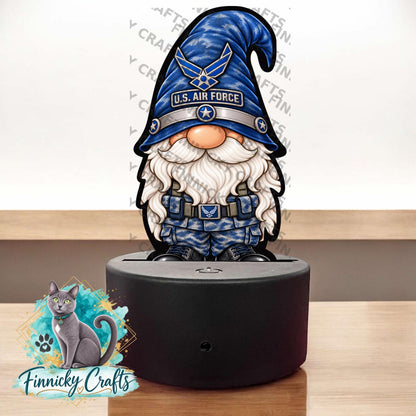 US Military Gnomes, Bundle Sublimation, Digital, PNG, Design, Download, Light Base, Army, Air Force, Marines, Coast Guard, Navy