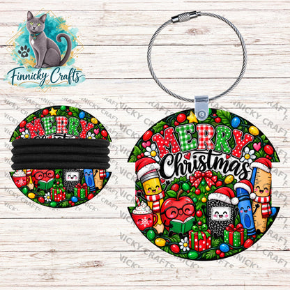 Teacher Hair Tie Holders Bundle, Personalizable, PNG, Sublimation Design, Digital Design