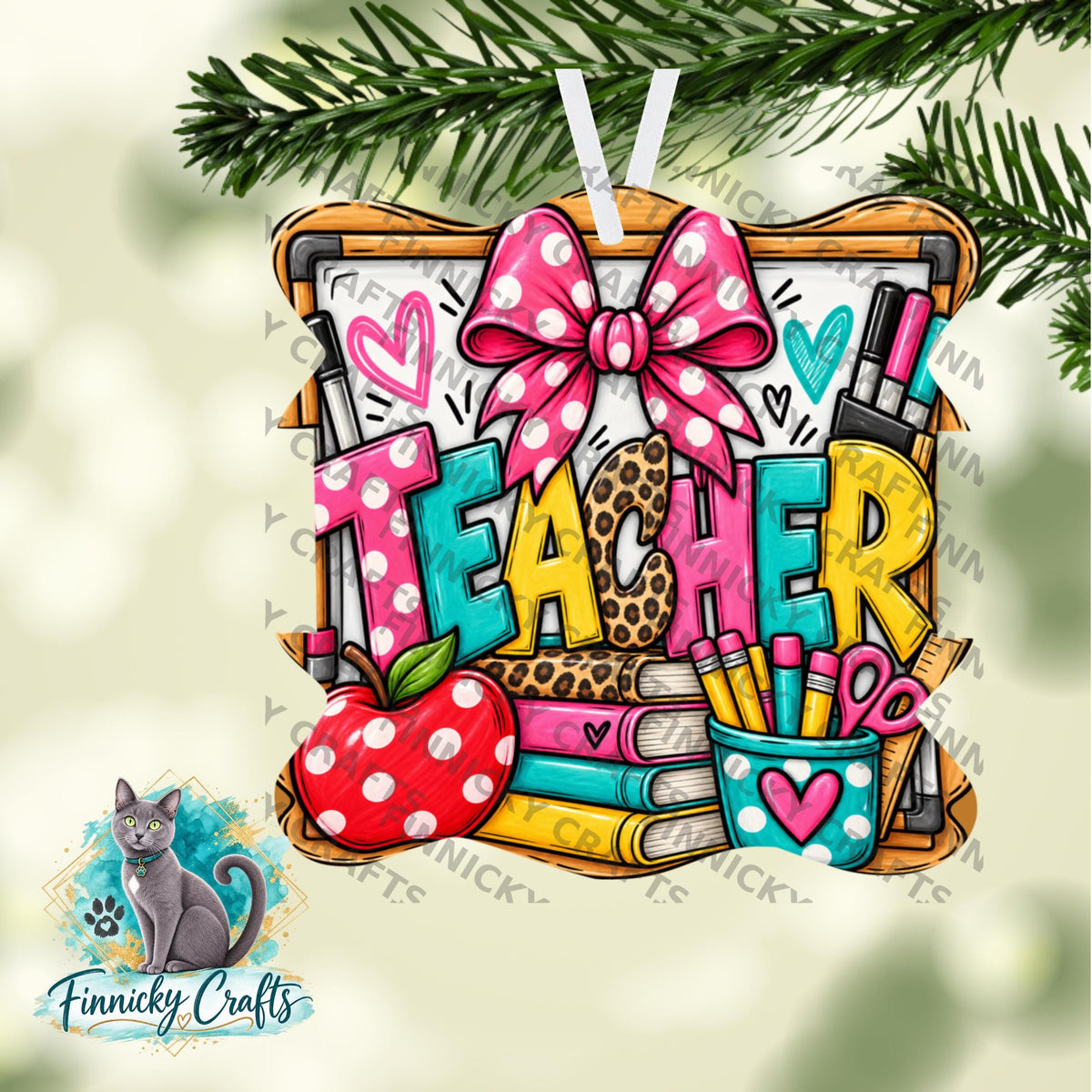 Wavy Teacher Hair Tie Holders Bundle, Personalizable, PNG, Sublimation Design, Digital Design