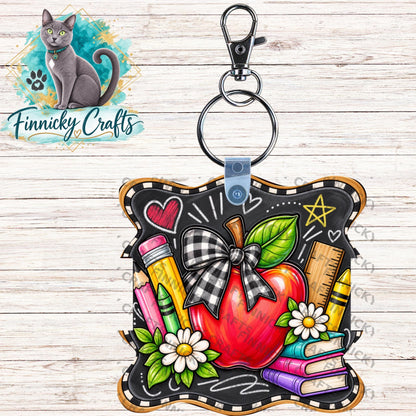 Wavy Teacher Hair Tie Holders Bundle, Personalizable, PNG, Sublimation Design, Digital Design