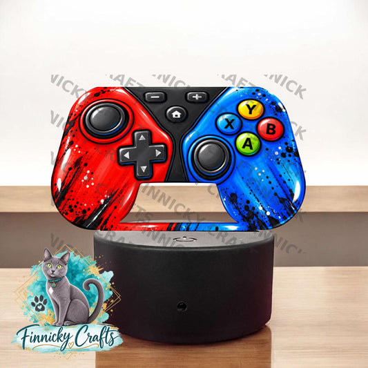 Video Game Controller Sublimation Design – Light Base, Night Light, Desk Decor (Digital Download)