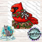Cardinal Christmas Light Base Sublimation Design – (Digital Download)