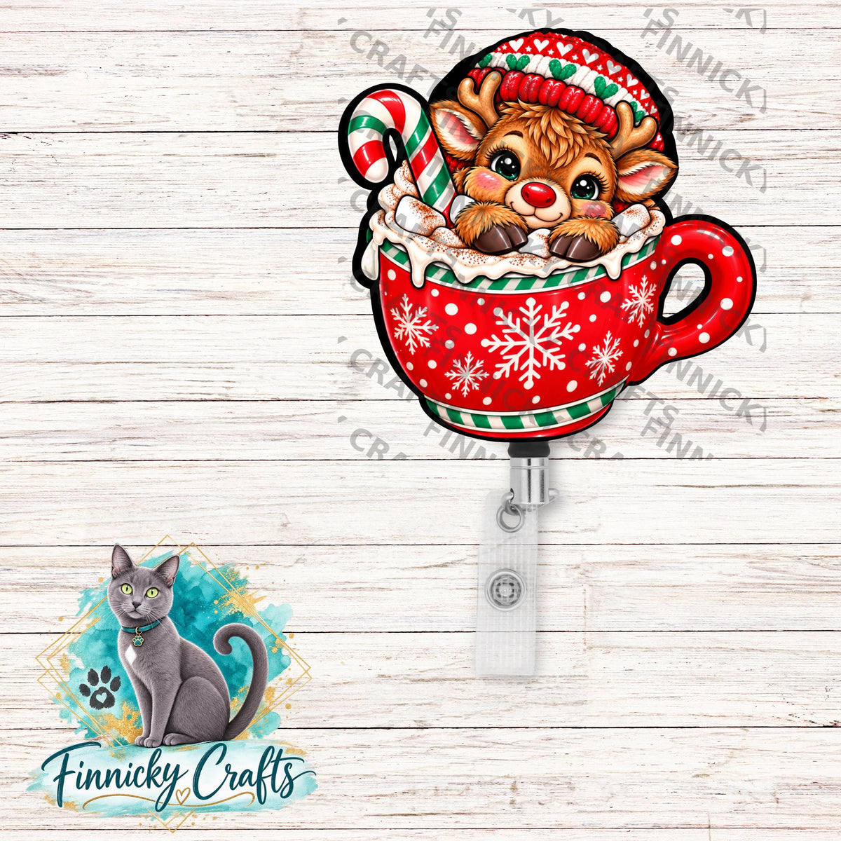 Animal in a Mug Christmas Ornament, decor, sign, Nightlight, Sublimation, Digital, PNG, Download - Highland cow, reindeer, mouse