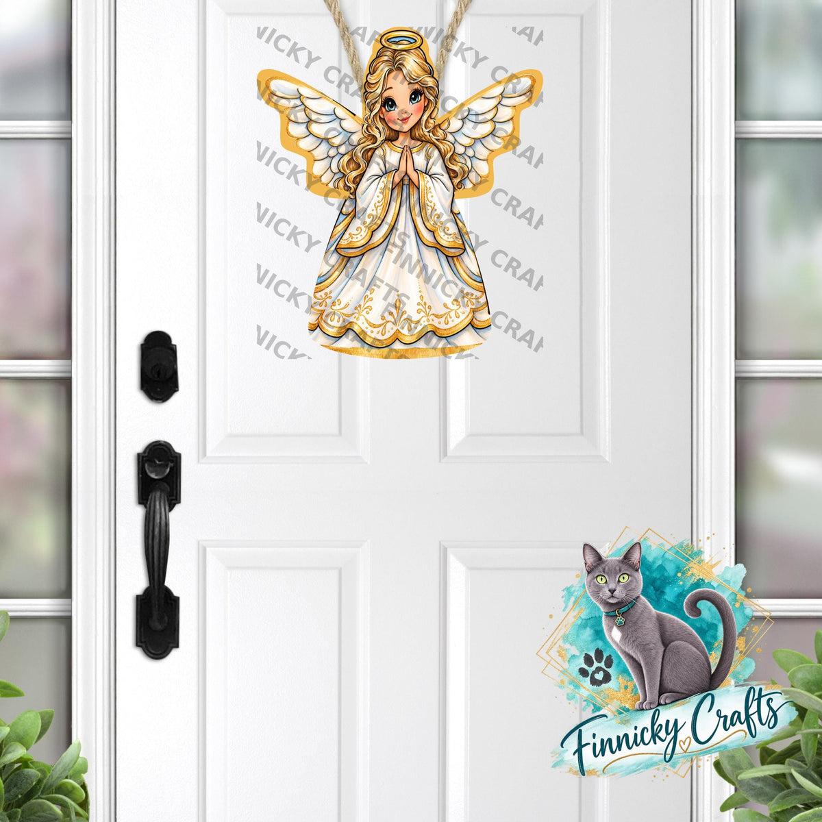 Angel Christmas Ornament Digital File Bundle – Night Light, Sign