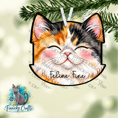 Calico Cat Head Hair Tie Holder, Personalizable, PNG, Sublimation Design, Digital Design