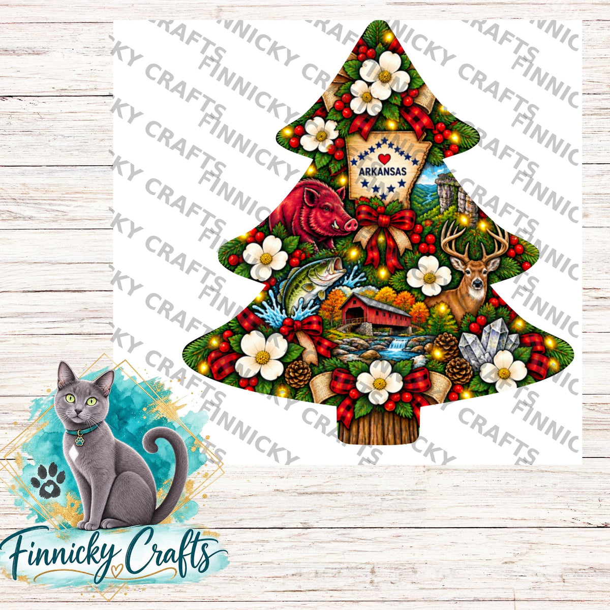 Arkansas State Shape, Christmas Tree, Sublimation, PNG, Digital Download, Door Hanger, Ornament, Earrings, T-shirt