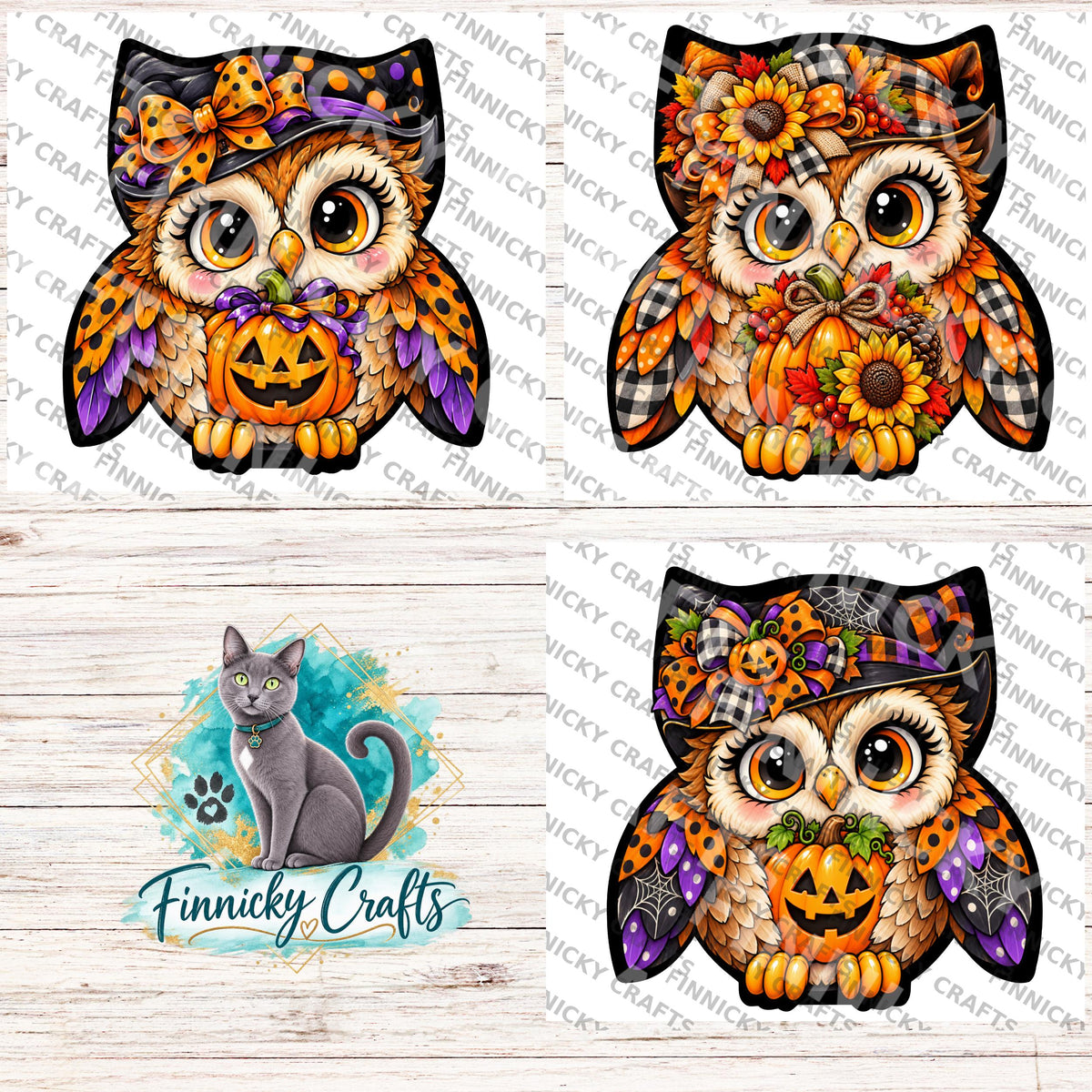 Halloween/Fall Owls Earrings Bundle Sublimation, Digital, PNG, Design, Download, Ornaments, Nightlight, Gift, MDF and Acrylic