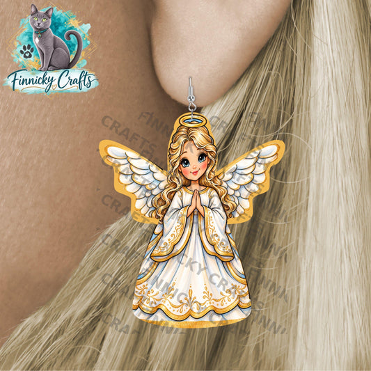Angel Christmas Ornament Digital File Bundle – Night Light, Sign
