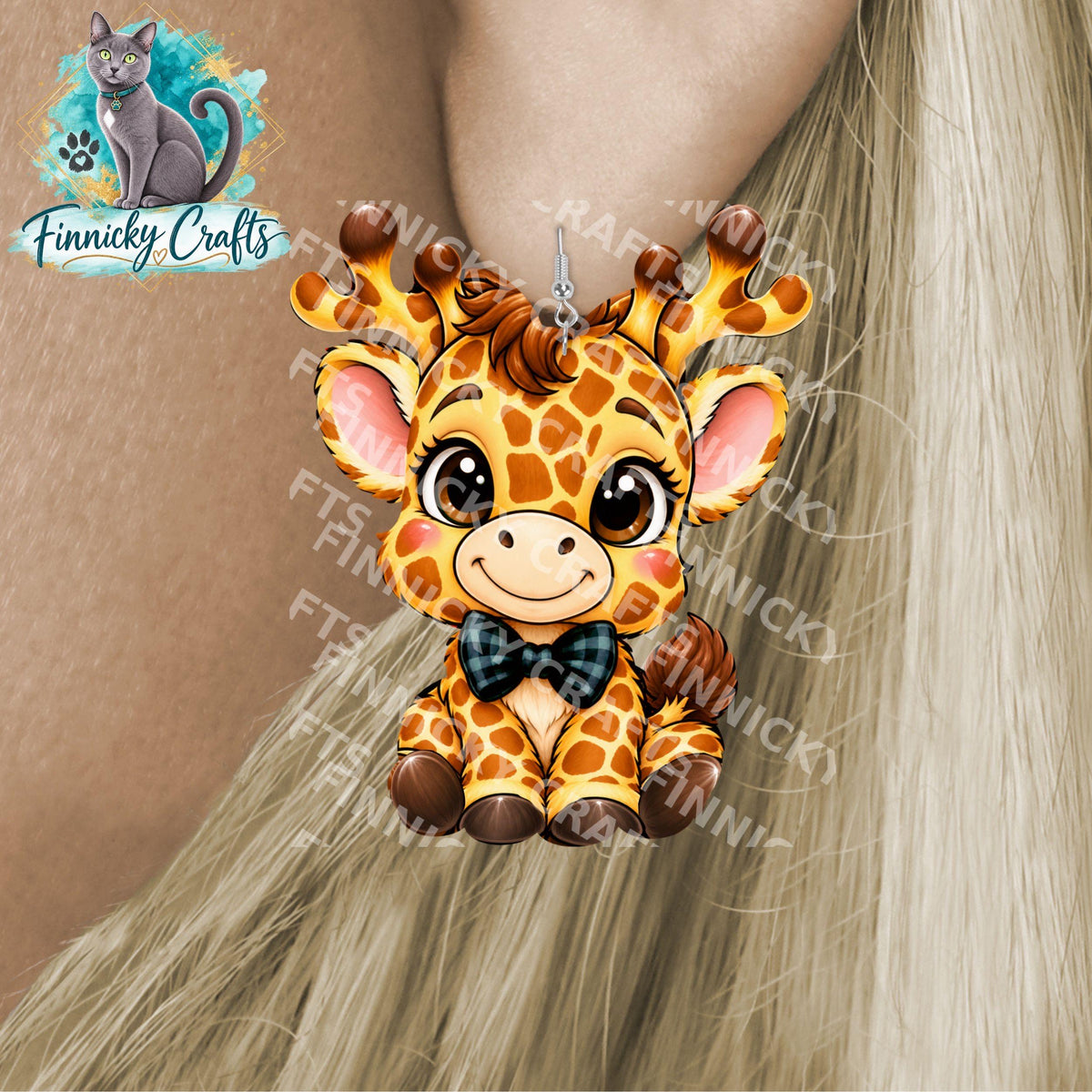 Boy Giraffe Bundle (Reindeer with a Bow Shape), GG Sublimation PNG – Sublimation Design, Digital Design