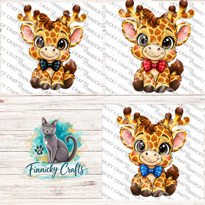 Boy Giraffe Bundle (Reindeer with a Bow Shape), GG Sublimation PNG – Sublimation Design, Digital Design