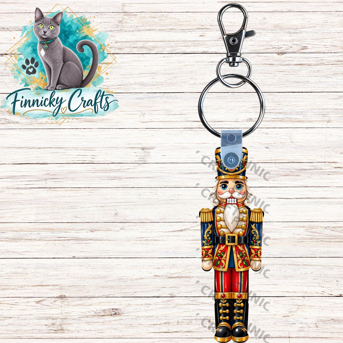 Christmas Nutcracker Ornament, Door Hanger, Earrings, Sublimation Design (PNG Download)