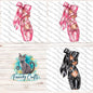 Ballet Slipper Shape, Dance, Sublimation, Digital, PNG, Design, Download