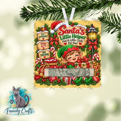 Santa’s Elf Money Holder - Sublimation Digital File - Gift, ornament, decoration