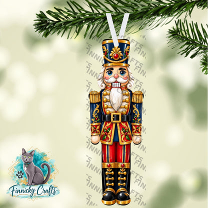 Christmas Nutcracker Ornament, Door Hanger, Earrings, Sublimation Design (PNG Download)