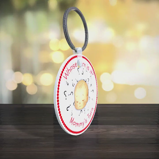 Double-Sided Coin, Whose turn is it?  Mommy or Daddy Round (Digital Download)