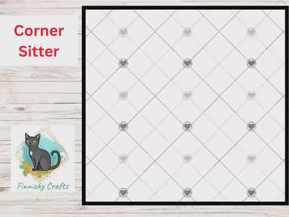 Christmas Tree Ornament Corner Sitter – PNG Digital Download for Sublimation
